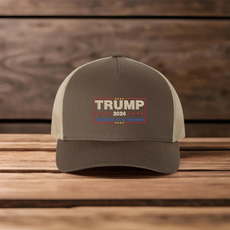 Trump 2024 Hat, The Rules Have Changed Cap, Trump 2024 Trucker Hat, Trump 2024 Hat, Trump Trucker Hat, Adjustable Trump Cap