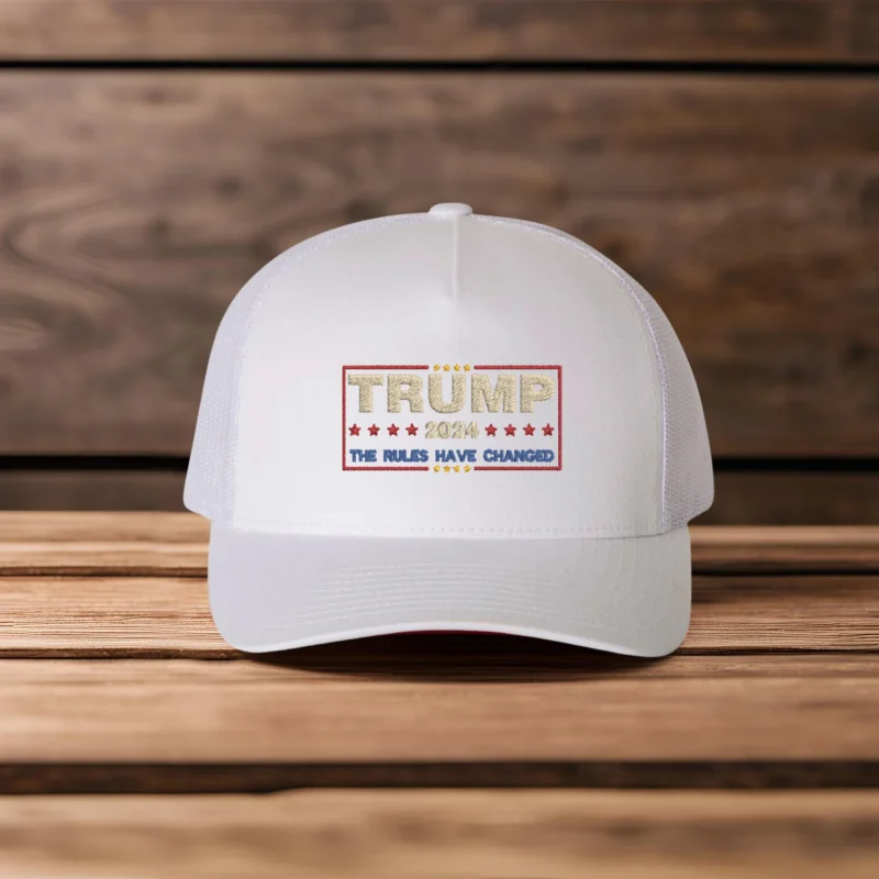 Trump 2024 Hat, The Rules Have Changed Cap, Trump 2024 Trucker Hat, Trump 2024 Hats, Trump Trucker Hats, Adjustable Trump Cap