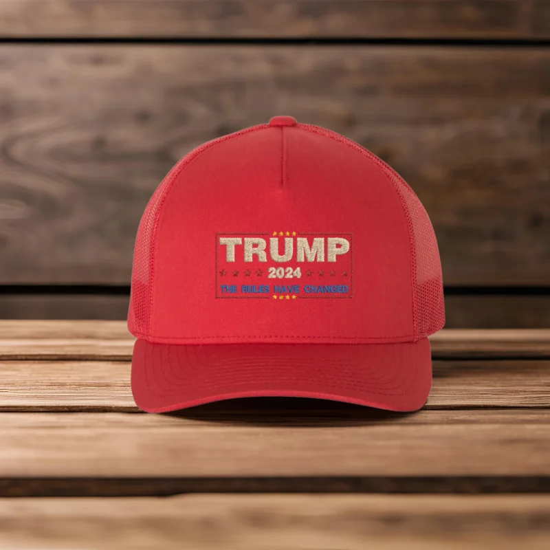 Trump 2024 Hat, The Rules Have Changed Cap, Trump 2024 Trucker Hats, Trump 2024 Hat, Trump Trucker Hat, Adjustable Trump Cap