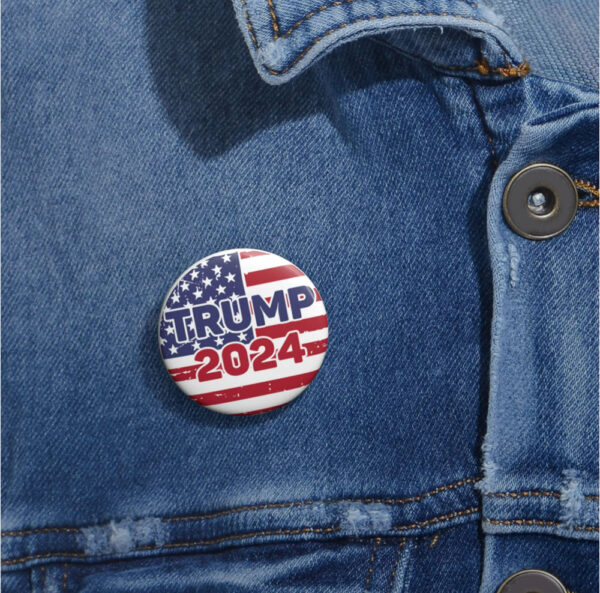 Trump 2024 Pin Buttons, Trump Pin Badge