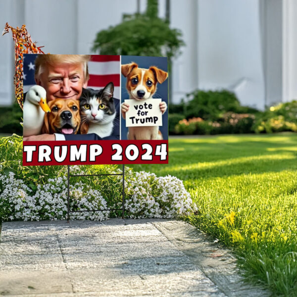 Trump 2024 SAVE OUR PETS yard sign, Trump Yard Sign, Vote Trump