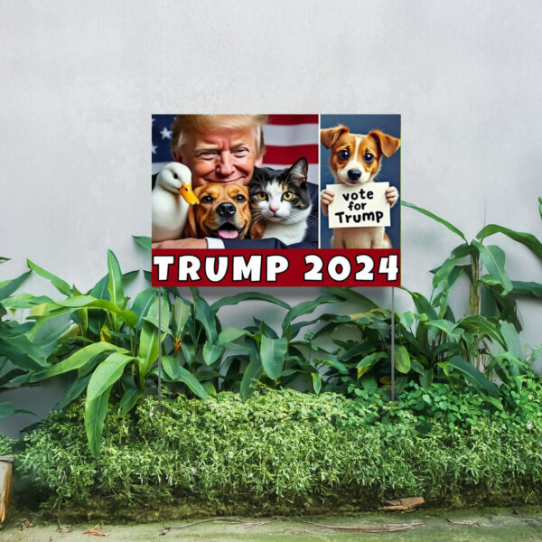 Trump 2024 SAVE OUR PETS yard sign, Trump Yard Signs, Vote Trump