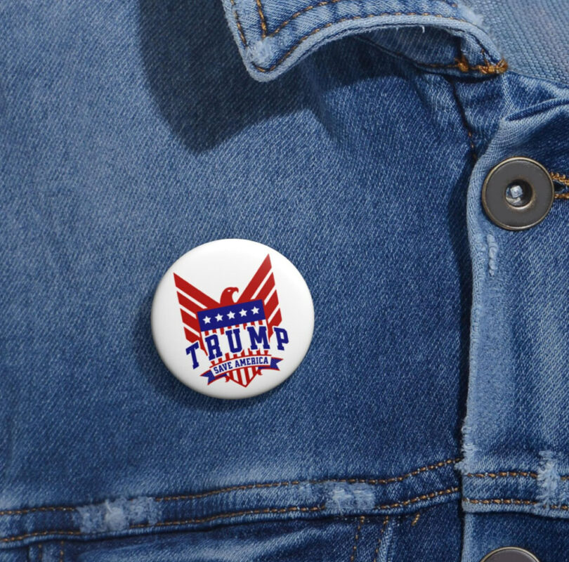 Trump 2024 Save America Eagle Pin Buttons MAGA