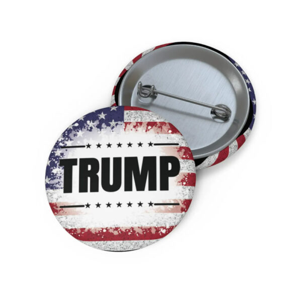 Trump 2024 USA Flag Pin Button, Trump 2024