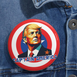 Trump Captain America Pin Buttons