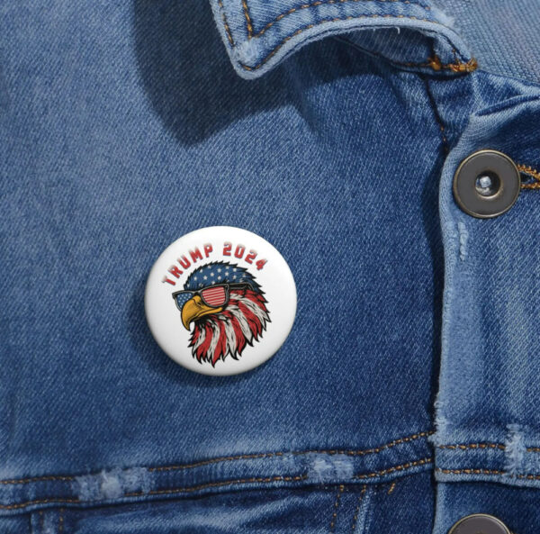 Trump Eagle Custom Pin Buttons