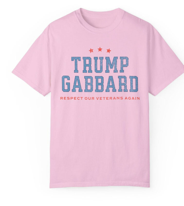 Trump Gabbard Shirt Respect Our Veterans Again, Trump Kennedy 2024, MAGA T-Shirt