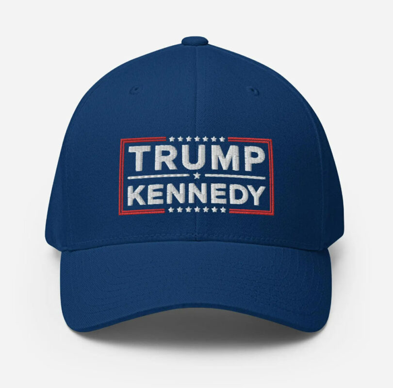 Trump Kennedy 2024 Hat, Embroidered Flexfit Caps, Make America Healthy Again