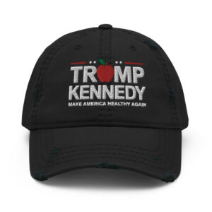 Trump Kennedy 2024 Hat, Make America Healthy Again, Embroidered Distressed Cap