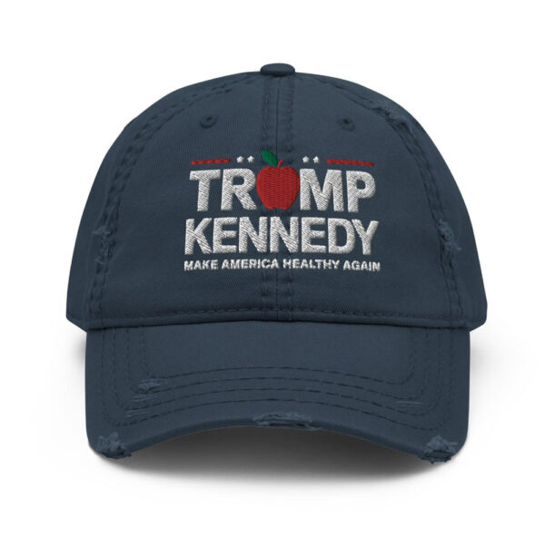 Trump Kennedy 2024 Hat, Make America Healthy Again - Embroidered Distressed Cap