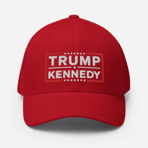 Trump Kennedy 2024 Hats, Embroidered Flexfit Caps, Make America Healthy Again