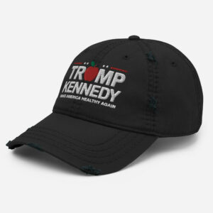 Trump Kennedy 2024 Hats, Make America Healthy Again, Embroidered Distressed Cap