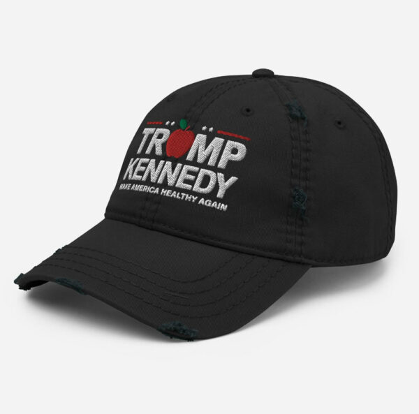 Trump Kennedy 2024 Hats, Make America Healthy Again, Embroidered Distressed Cap