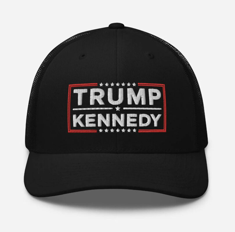 Trump Kennedy 2024 Trucker Hat, Headwear, Trump Merch, Trump 2024