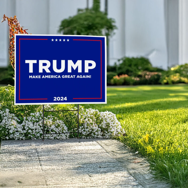 Trump MAGA Political Yard Sign - Trump Vance 2024 America Yard Sign