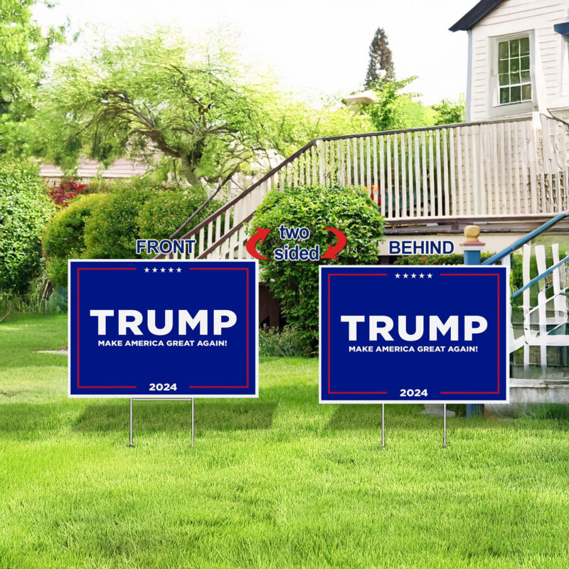 Trump MAGA Political Yard Signs - Trump Vance 2024 America Yard Signs