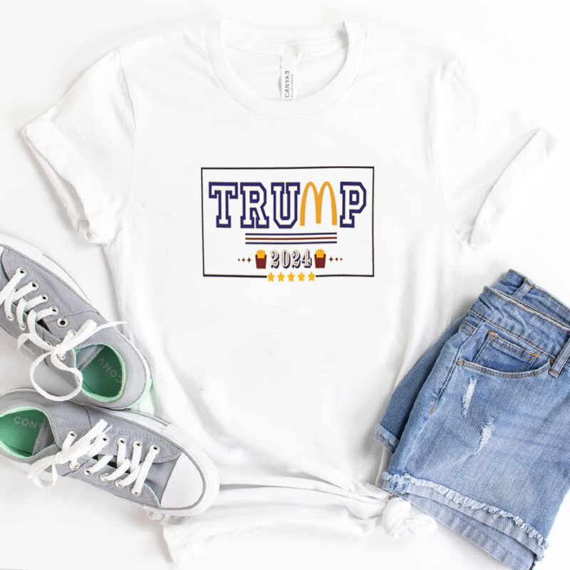 Trump McDonalds Shirt MAGA Unisex T-Shirts Funny Political Tee Gift for Republicans Patriotic Shirt