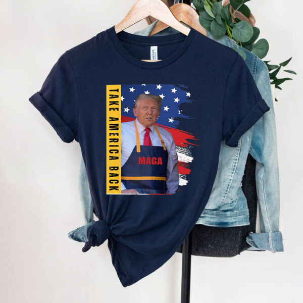 Trump Mcdonalds Shirts Funny Trendy MAGA Take America Back Mcdonald Election 2024 Shirts