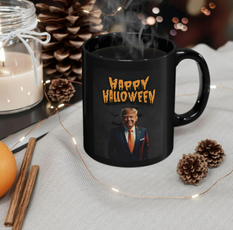 Trump Mug, Happy Halloween Mugs, Gift for Trump Fan