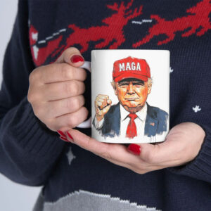 Trump Patriotic Ceramic Mug - Bold Trump Design, Coffee Lover Gift, MAGA