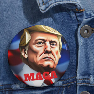 Trump Pin Button - MAGA President Donald Trump 2024 Pins