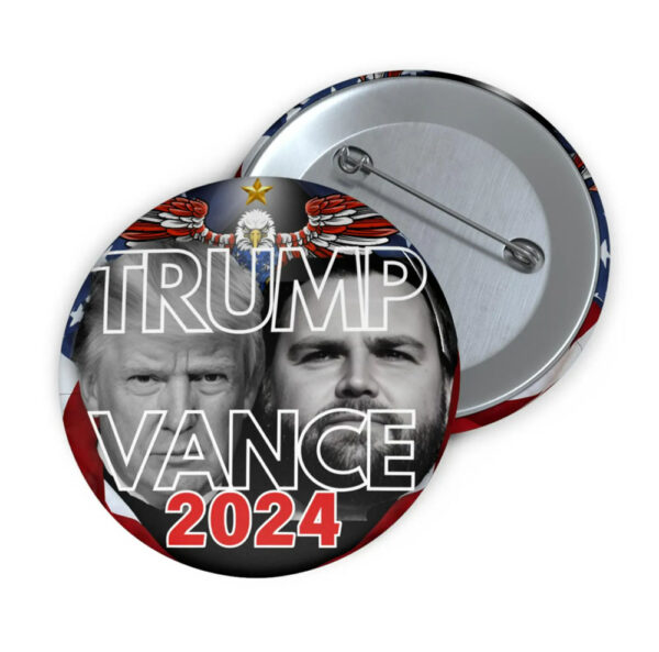 Trump Vance 2024 Campaign Pin Button