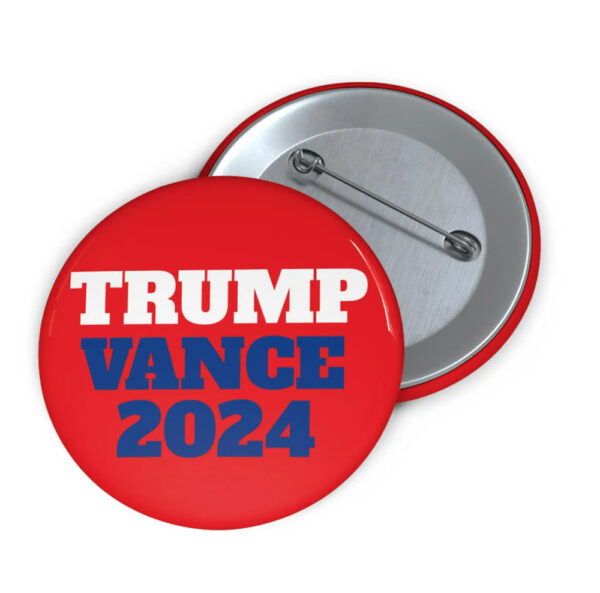 Trump Vance 2024 Pin Button - MAGA Supporter - Pro Trump 2024 Button