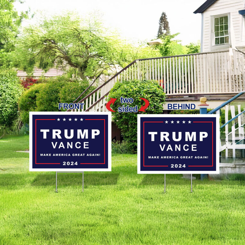 Trump Vance 2024 Rally Yard Sign - Trump For President 2024 - Yard Signs 2024