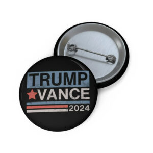 Trump Vance 2024 Retro Election Pin Button, Trump 2024