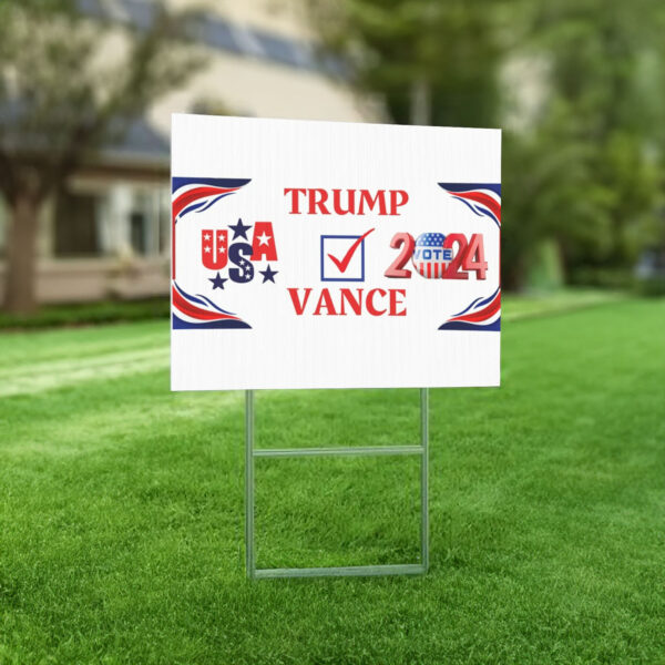 Trump Vance 2024 Vote Yard Sign, Election 2024 Decor, Political Yard Sign, Anti Harris, Trump for President signs