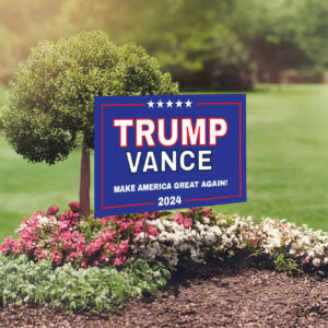 Trump Vance 2024 Yard Sign, Donald Trump President JD Vance