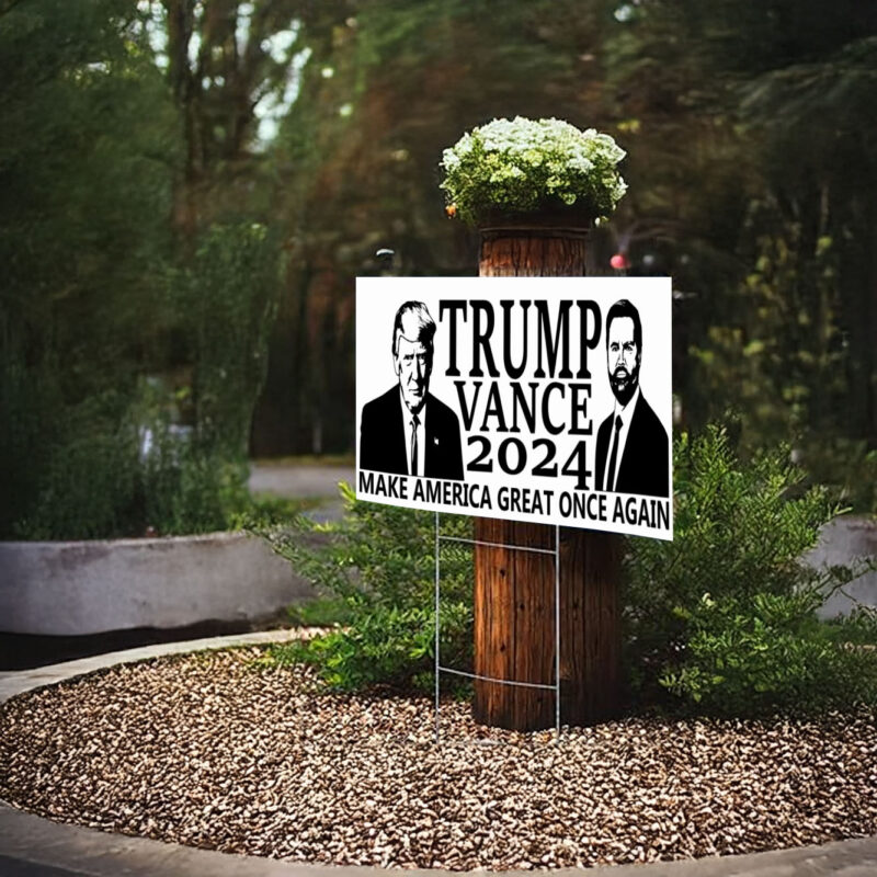 Trump Vance 2024 Yard Sign, Double Side Sign, Republican Yard Sign