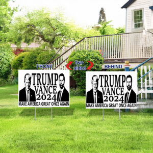 Trump Vance 2024 Yard Sign, Double Side Sign, Republican Yard Signs