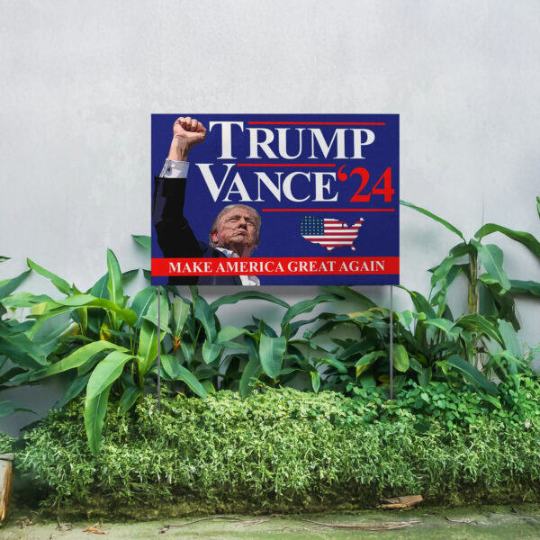 Trump Vance 2024 Yard Sign, Make America Great Again Yard Sign