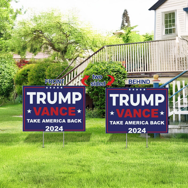 Trump Vance 2024 Yard Sign, President Trump Yard Sign, Custom 2024 Election Signs, Take America Back