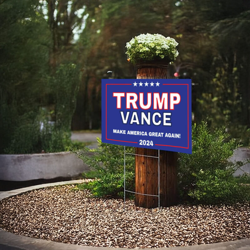 Trump Vance 2024 Yard Signs, Donald Trump President JD Vance 2024