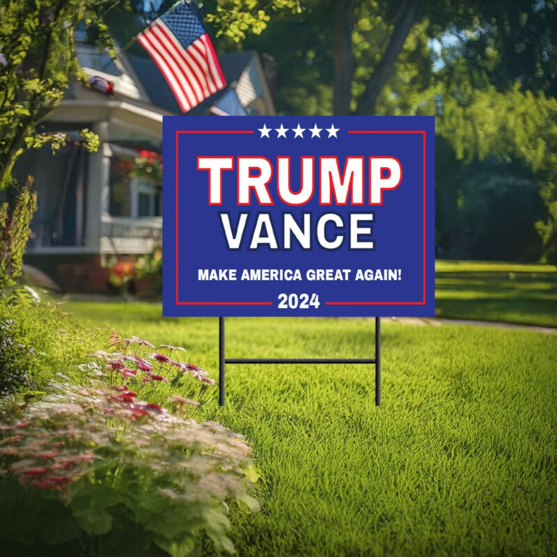 Trump Vance 2024 Yard Signs, Donald Trump President JD Vance