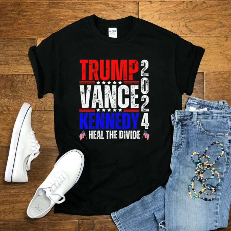 Trump Vance Kennedy 2024 Heal The Divide Presidential Election Support T-Shirts