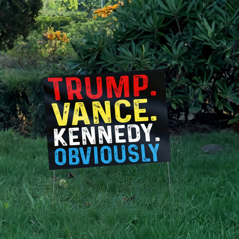 Trump Vance Kennedy 2024 Yard Signs, Patriotic Political Campaign Sign, Political Sign