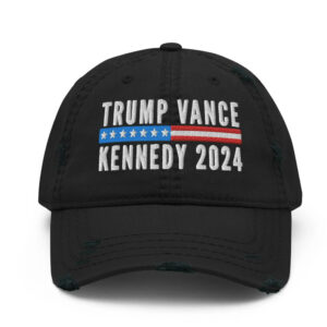 Trump Vance Kennedy Hat, embroydered Distressed Dad Hat