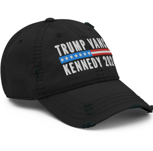 Trump Vance Kennedy Hats, embroydered Distressed Dad Hat