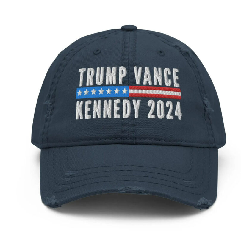 Trump Vance Kennedy Hats, embroydered Distressed Dad Hats