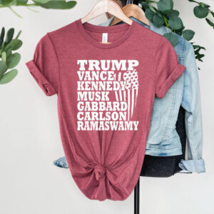 Trump Vance Kennedy Musk Gabbard Carlson Ramaswamy T-Shirt