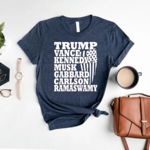 Trump Vance Kennedy Musk Gabbard Carlson Ramaswamy T-Shirts