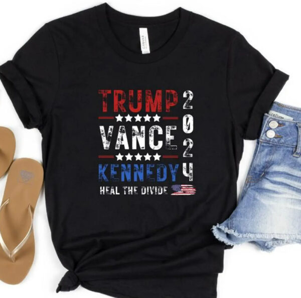 Trump Vance Kennedy T-Shirts - Make America Healthy Again - MAGA - Political Shirt - 2024 Election - Presidential Campaign