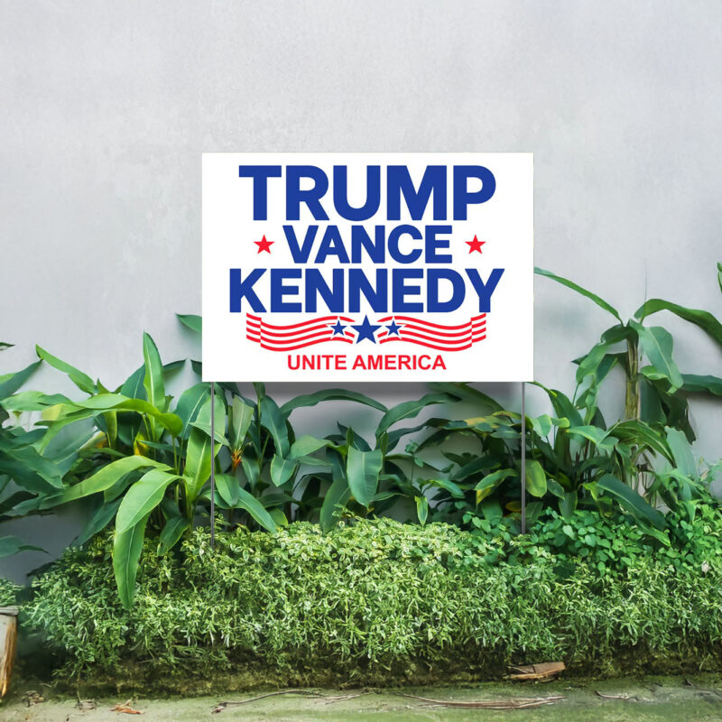 Trump Vance Kennedy Yard Sign, Unite America, Trump Vance Yard Sign, Republican Garden Sign