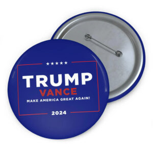 Trump Vance Make America Great Again! 2024, Pin Blue Buttons, Trump 2024