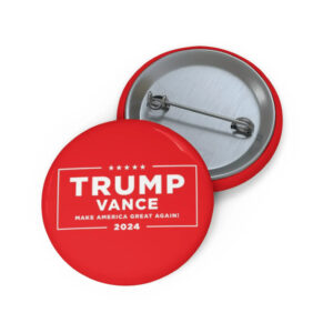 Trump Vance Make America Great Again! 2024, Pin Red Button