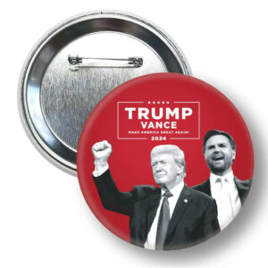 Trump Vance Photo 2024 Pinback Button