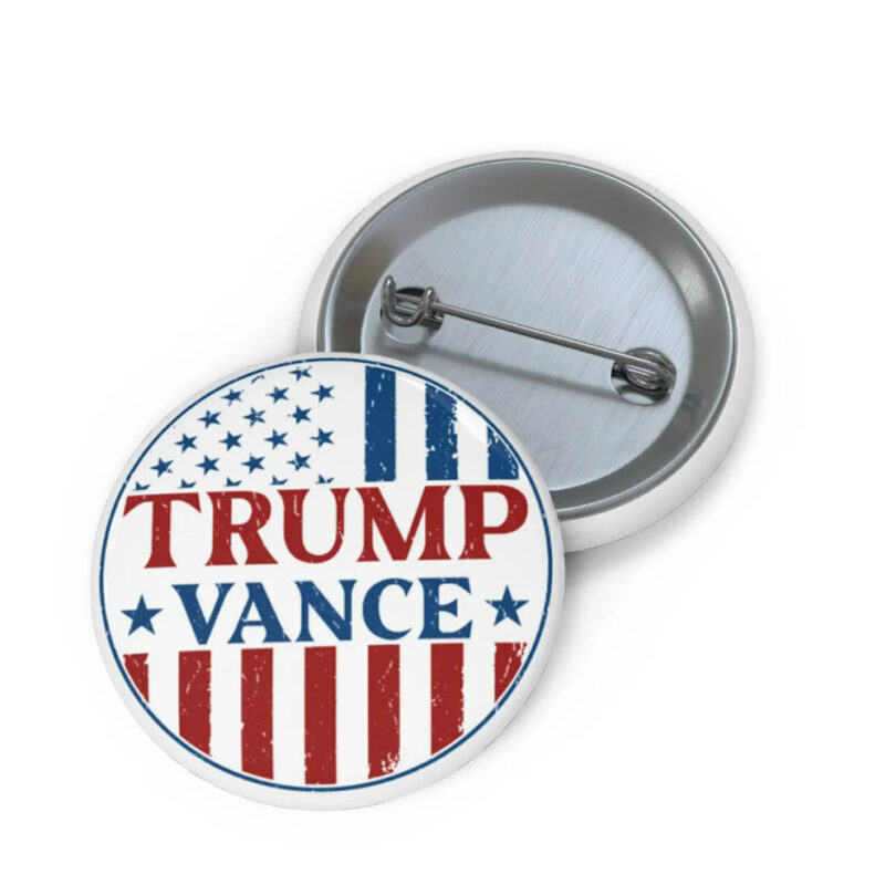 Trump Vance Pin Button, Freedom, Independence, MAGA